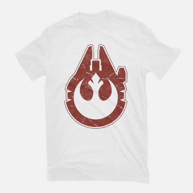 Vintage Millenium Falcon-Womens-Fitted-Tee-Astrobot Invention