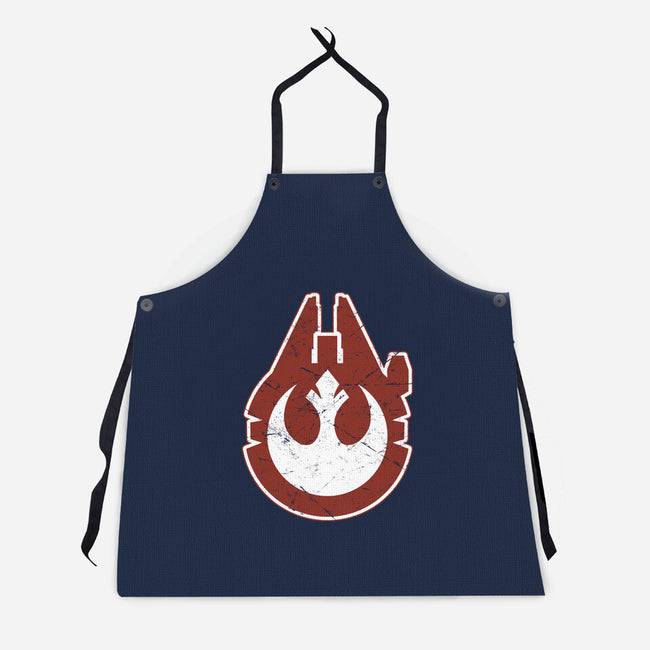 Vintage Millenium Falcon-Unisex-Kitchen-Apron-Astrobot Invention