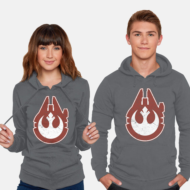 Vintage Millenium Falcon-Unisex-Pullover-Sweatshirt-Astrobot Invention