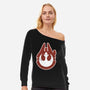 Vintage Millenium Falcon-Womens-Off Shoulder-Sweatshirt-Astrobot Invention