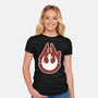 Vintage Millenium Falcon-Womens-Fitted-Tee-Astrobot Invention