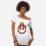 Vintage Millenium Falcon-Womens-Off Shoulder-Tee-Astrobot Invention