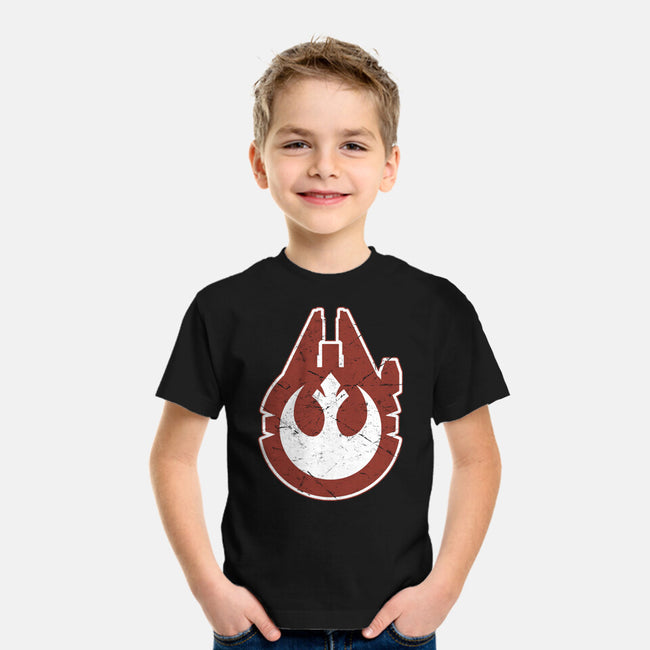 Vintage Millenium Falcon-Youth-Basic-Tee-Astrobot Invention