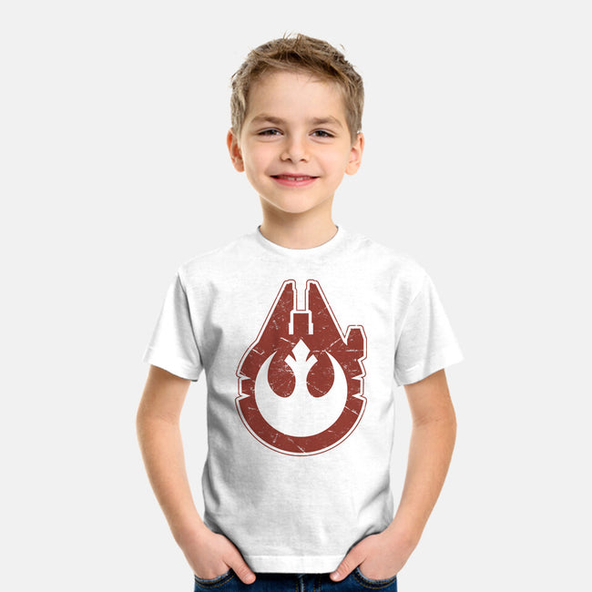 Vintage Millenium Falcon-Youth-Basic-Tee-Astrobot Invention