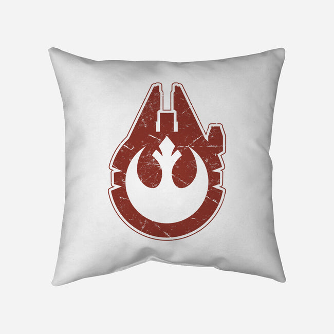 Vintage Millenium Falcon-None-Removable Cover w Insert-Throw Pillow-Astrobot Invention