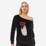 Haunt The Rich-Womens-Off Shoulder-Sweatshirt-eduely