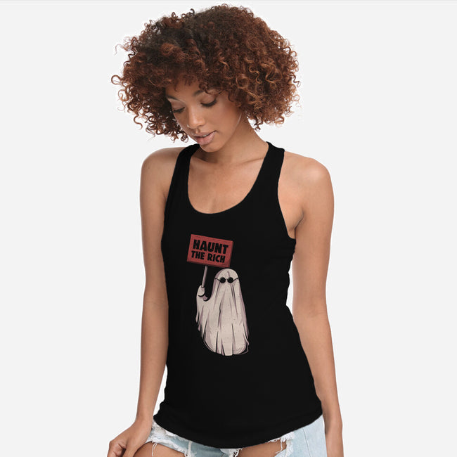 Haunt The Rich-Womens-Racerback-Tank-eduely