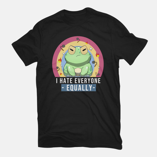 I Hate Everyone Equally-Womens-Basic-Tee-MaxoArt