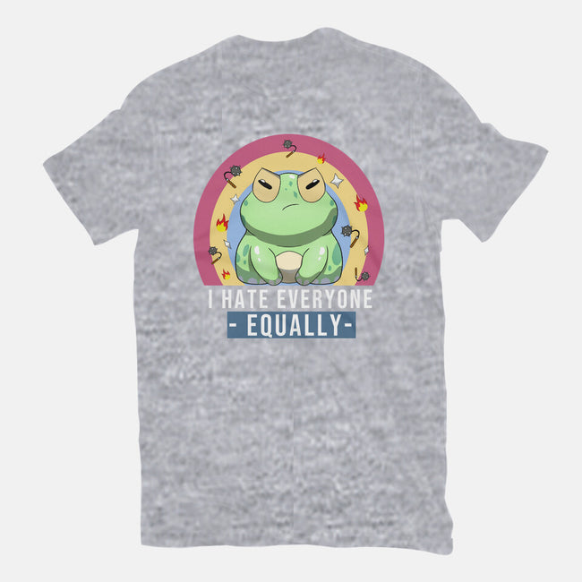 I Hate Everyone Equally-Womens-Fitted-Tee-MaxoArt