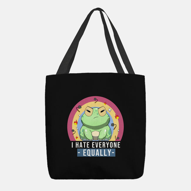 I Hate Everyone Equally-None-Basic Tote-Bag-MaxoArt