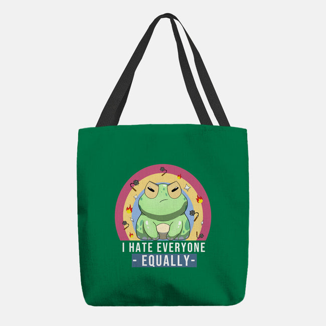 I Hate Everyone Equally-None-Basic Tote-Bag-MaxoArt