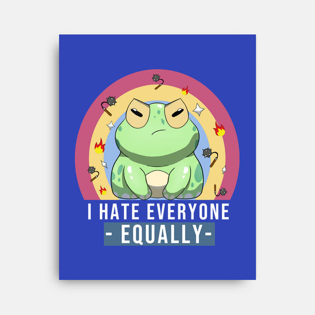 I Hate Everyone Equally-None-Stretched-Canvas-MaxoArt