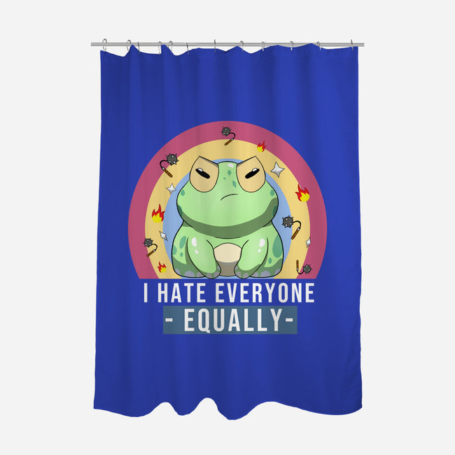 I Hate Everyone Equally-None-Polyester-Shower Curtain-MaxoArt