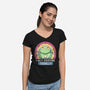 I Hate Everyone Equally-Womens-V-Neck-Tee-MaxoArt