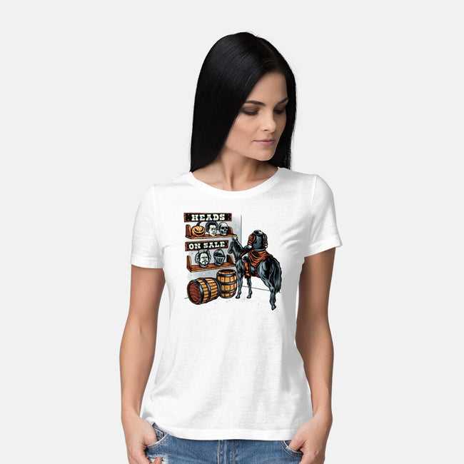 Heads On Sale-Womens-Basic-Tee-glitchygorilla