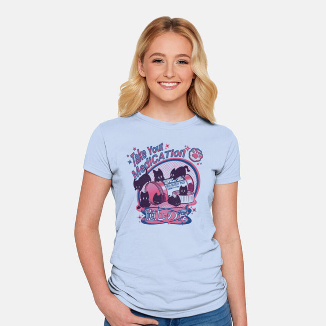 Take Your MediCATion-Womens-Fitted-Tee-Supacat Studio