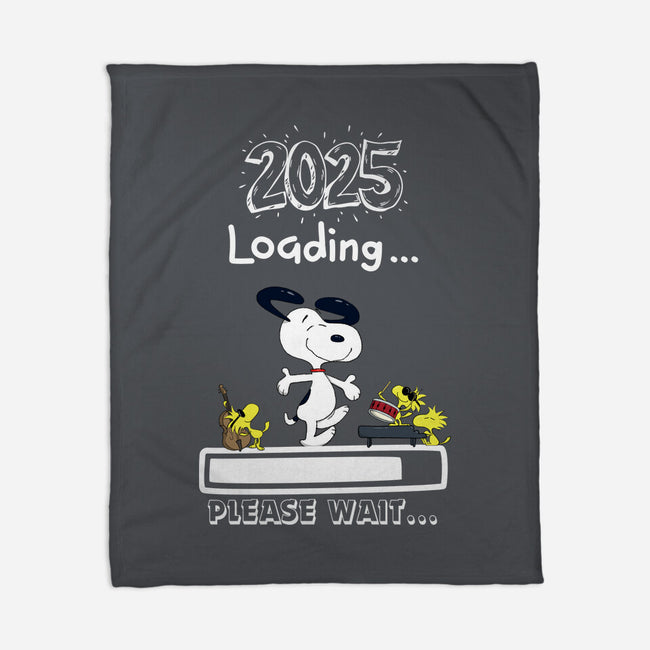 New Year Loading-None-Fleece-Blanket-MaxoArt