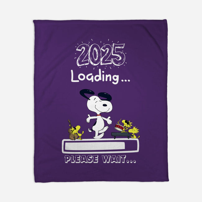 New Year Loading-None-Fleece-Blanket-MaxoArt