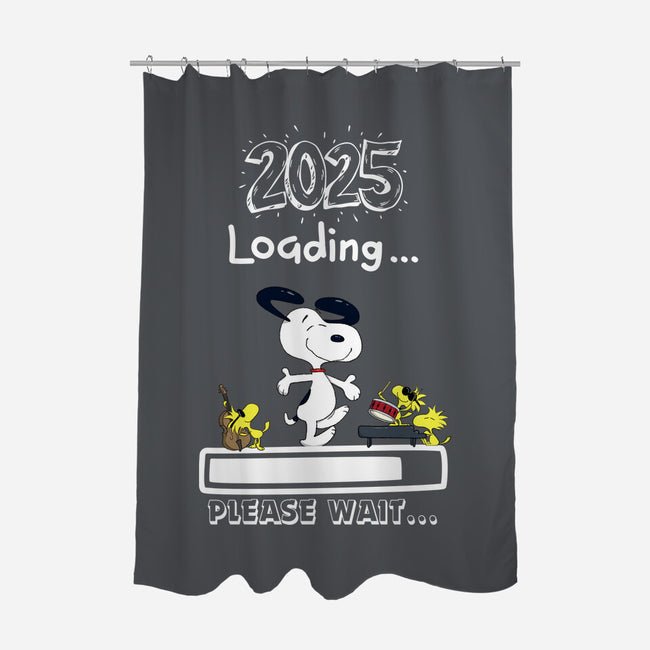 New Year Loading-None-Polyester-Shower Curtain-MaxoArt