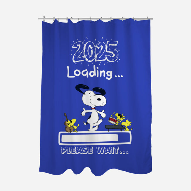 New Year Loading-None-Polyester-Shower Curtain-MaxoArt