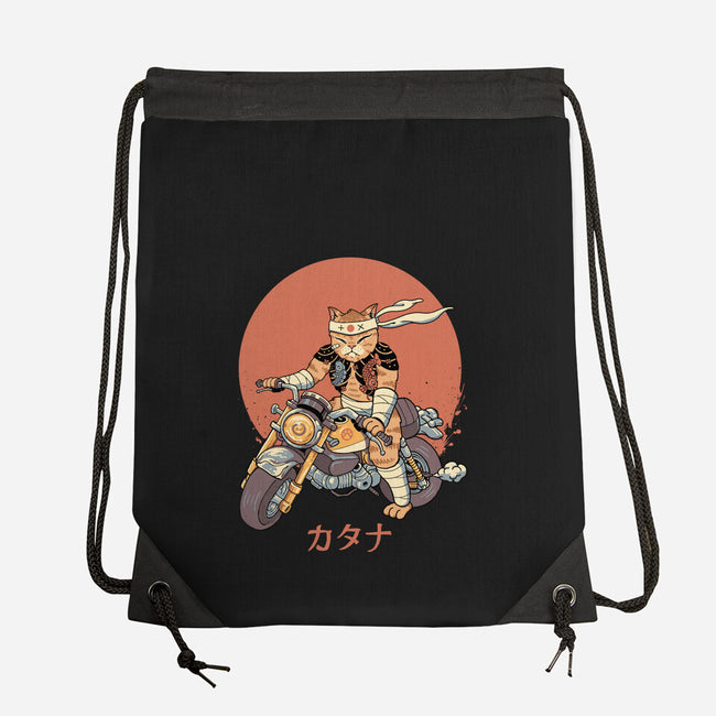Biker Gang Catana Meowster-None-Drawstring-Bag-vp021