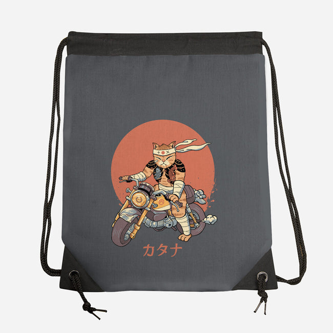 Biker Gang Catana Meowster-None-Drawstring-Bag-vp021