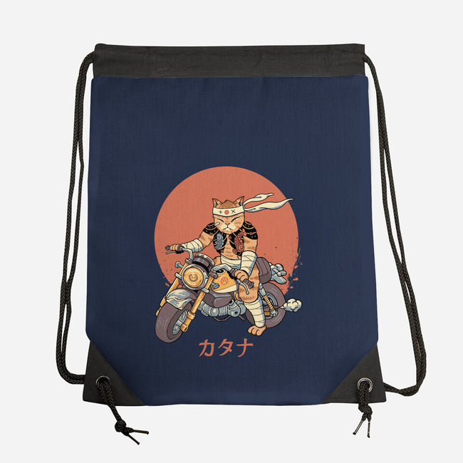 Biker Gang Catana Meowster-None-Drawstring-Bag-vp021