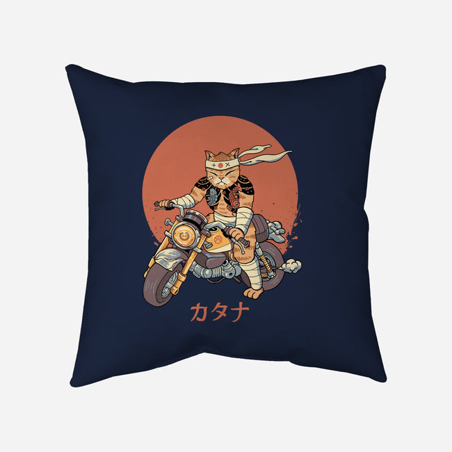 Biker Gang Catana Meowster-None-Removable Cover w Insert-Throw Pillow-vp021