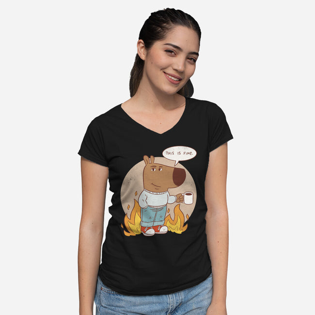 This Is Chill-Womens-V-Neck-Tee-paulagarcia