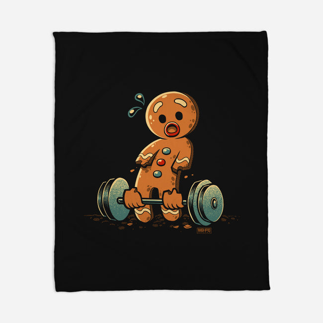 Gingerbread Workout-None-Fleece-Blanket-worlddominationforcats