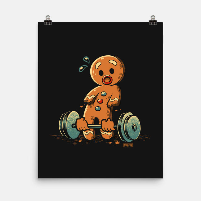 Gingerbread Workout-None-Matte-Poster-worlddominationforcats