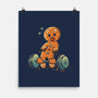 Gingerbread Workout-None-Matte-Poster-worlddominationforcats