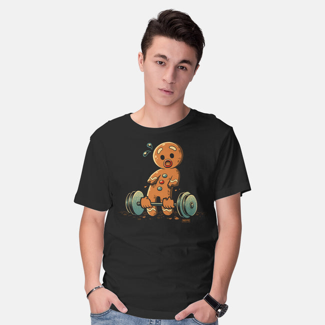 Gingerbread Workout-Mens-Basic-Tee-worlddominationforcats