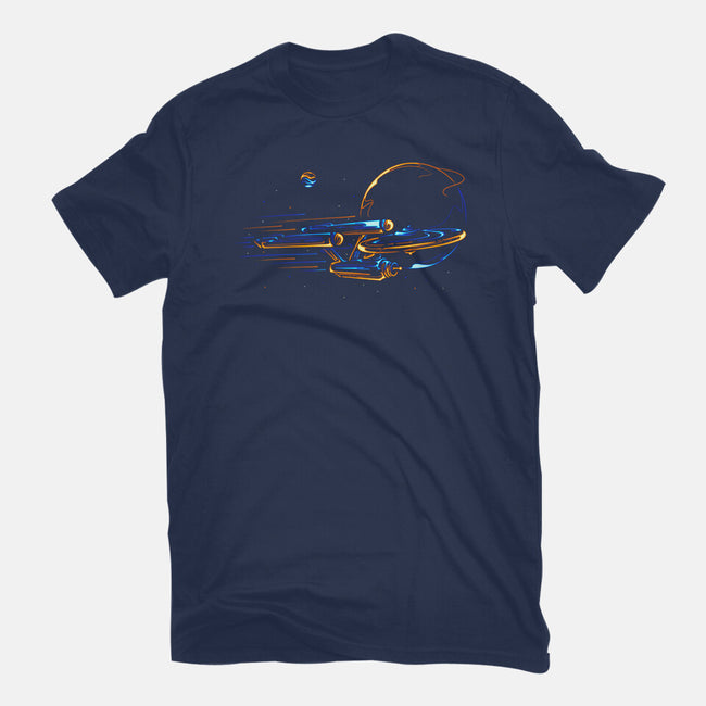 Trough The Universe-Womens-Fitted-Tee-sebasebi