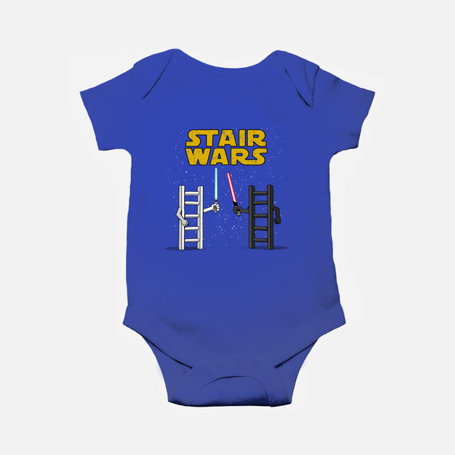 Stair Wars-Baby-Basic-Onesie-sebasebi