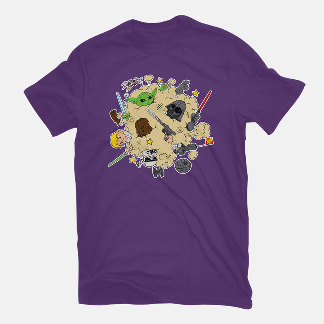 Star Fight-Womens-Fitted-Tee-sebasebi