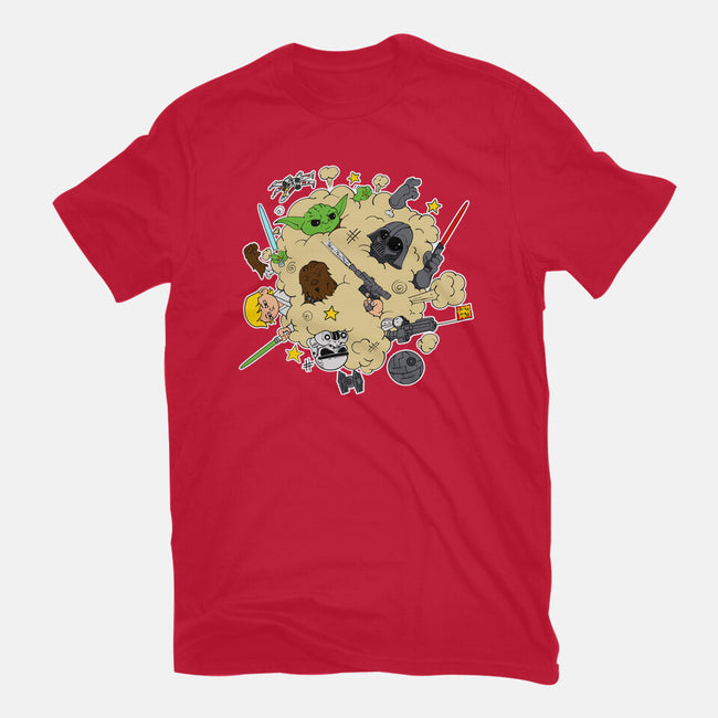 Star Fight-Womens-Fitted-Tee-sebasebi