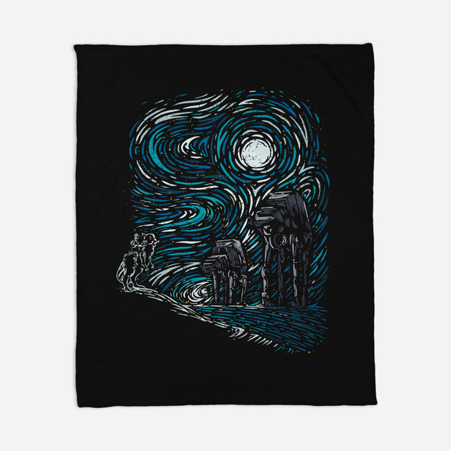 Hoth Night-None-Fleece-Blanket-sebasebi