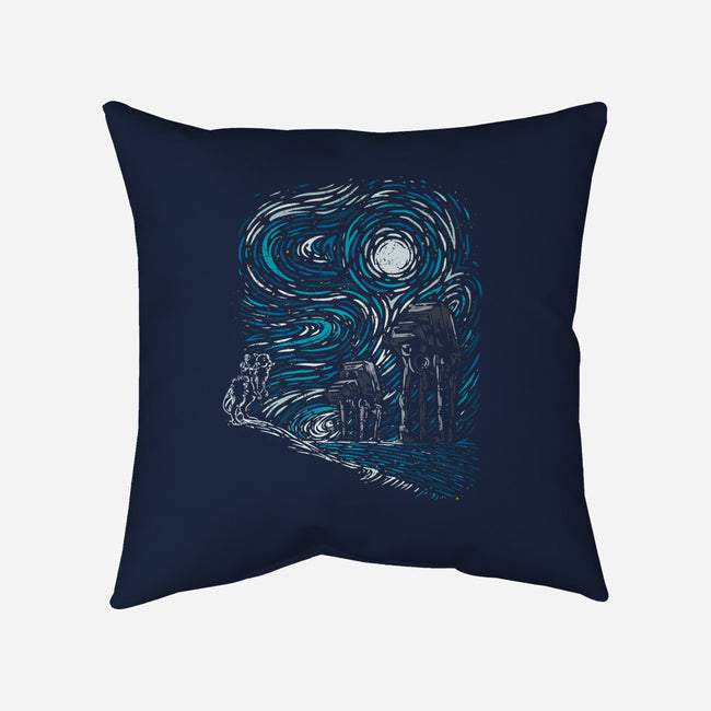 Hoth Night-None-Removable Cover w Insert-Throw Pillow-sebasebi