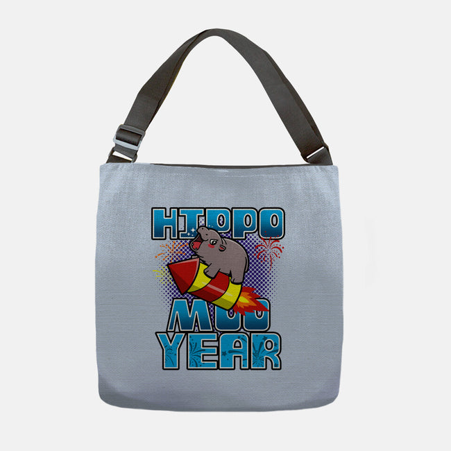 Hippo Moo Year-None-Adjustable Tote-Bag-Boggs Nicolas