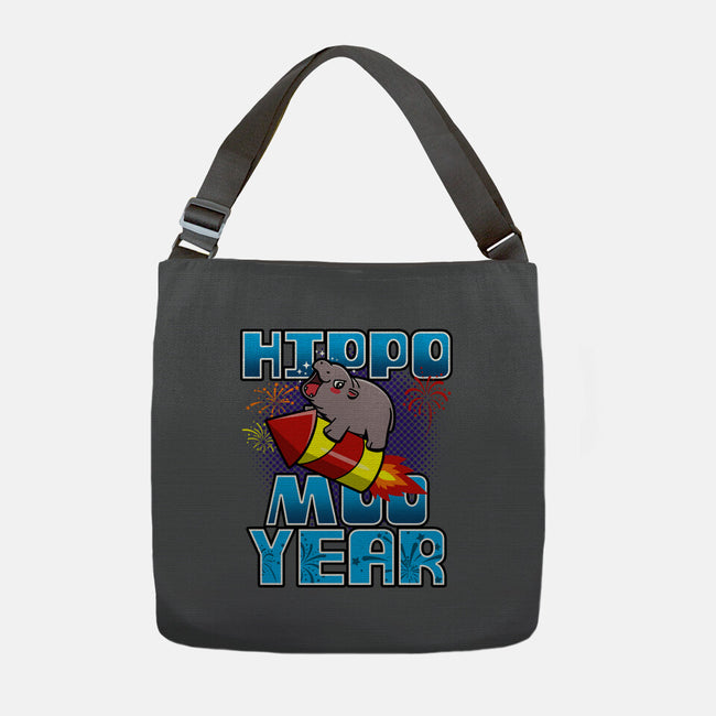Hippo Moo Year-None-Adjustable Tote-Bag-Boggs Nicolas