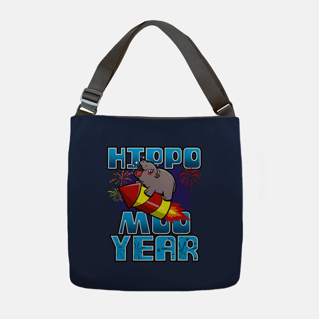 Hippo Moo Year-None-Adjustable Tote-Bag-Boggs Nicolas