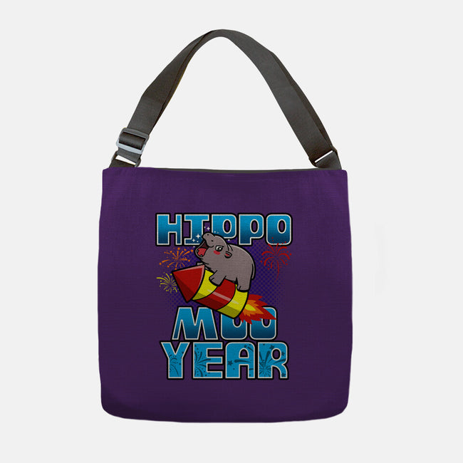 Hippo Moo Year-None-Adjustable Tote-Bag-Boggs Nicolas