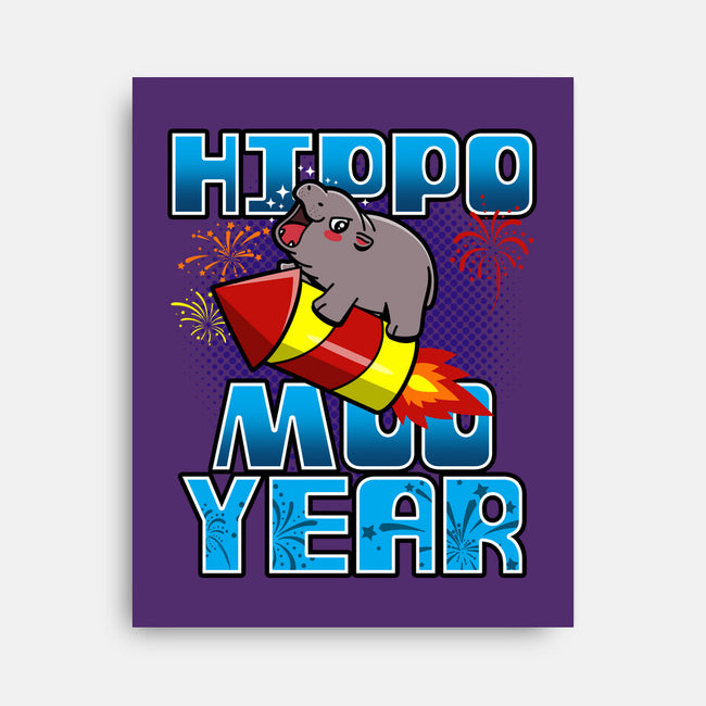 Hippo Moo Year-None-Stretched-Canvas-Boggs Nicolas