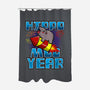 Hippo Moo Year-None-Polyester-Shower Curtain-Boggs Nicolas