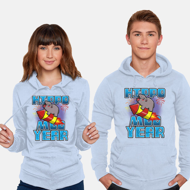 Hippo Moo Year-Unisex-Pullover-Sweatshirt-Boggs Nicolas