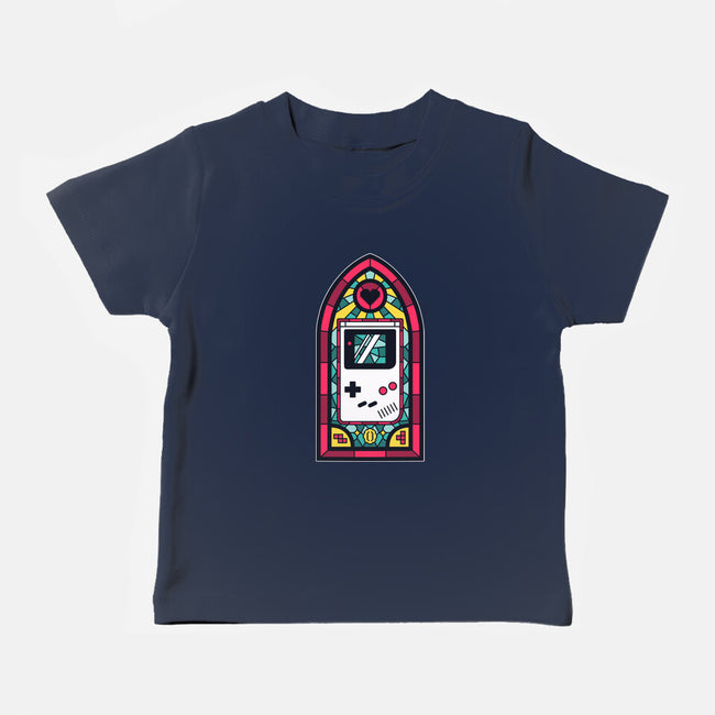 8Bits Stained Glass-Baby-Basic-Tee-paulagarcia