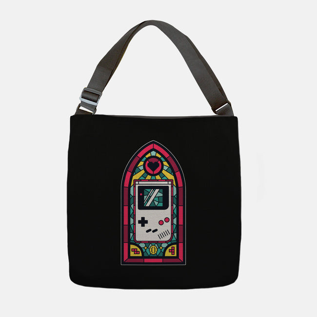 8Bits Stained Glass-None-Adjustable Tote-Bag-paulagarcia