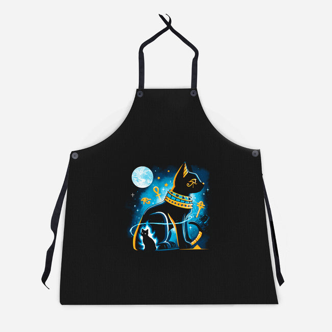 Bastet Goddess-Unisex-Kitchen-Apron-Vallina84