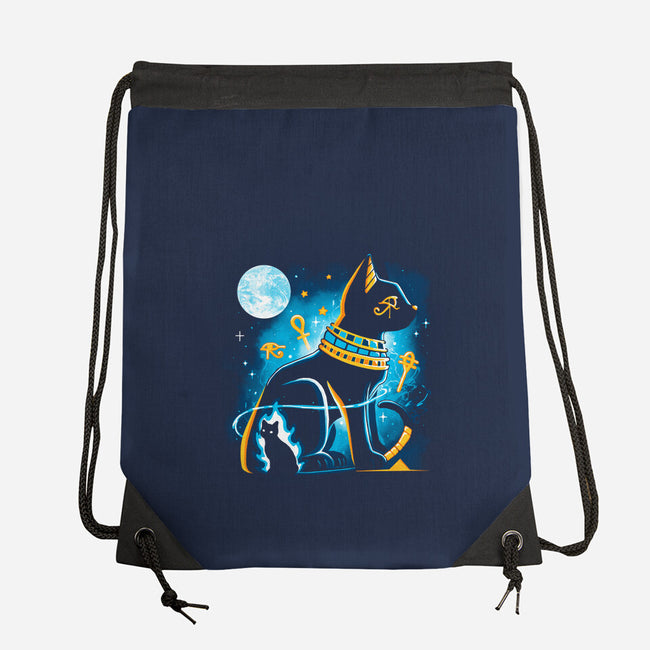 Bastet Goddess-None-Drawstring-Bag-Vallina84